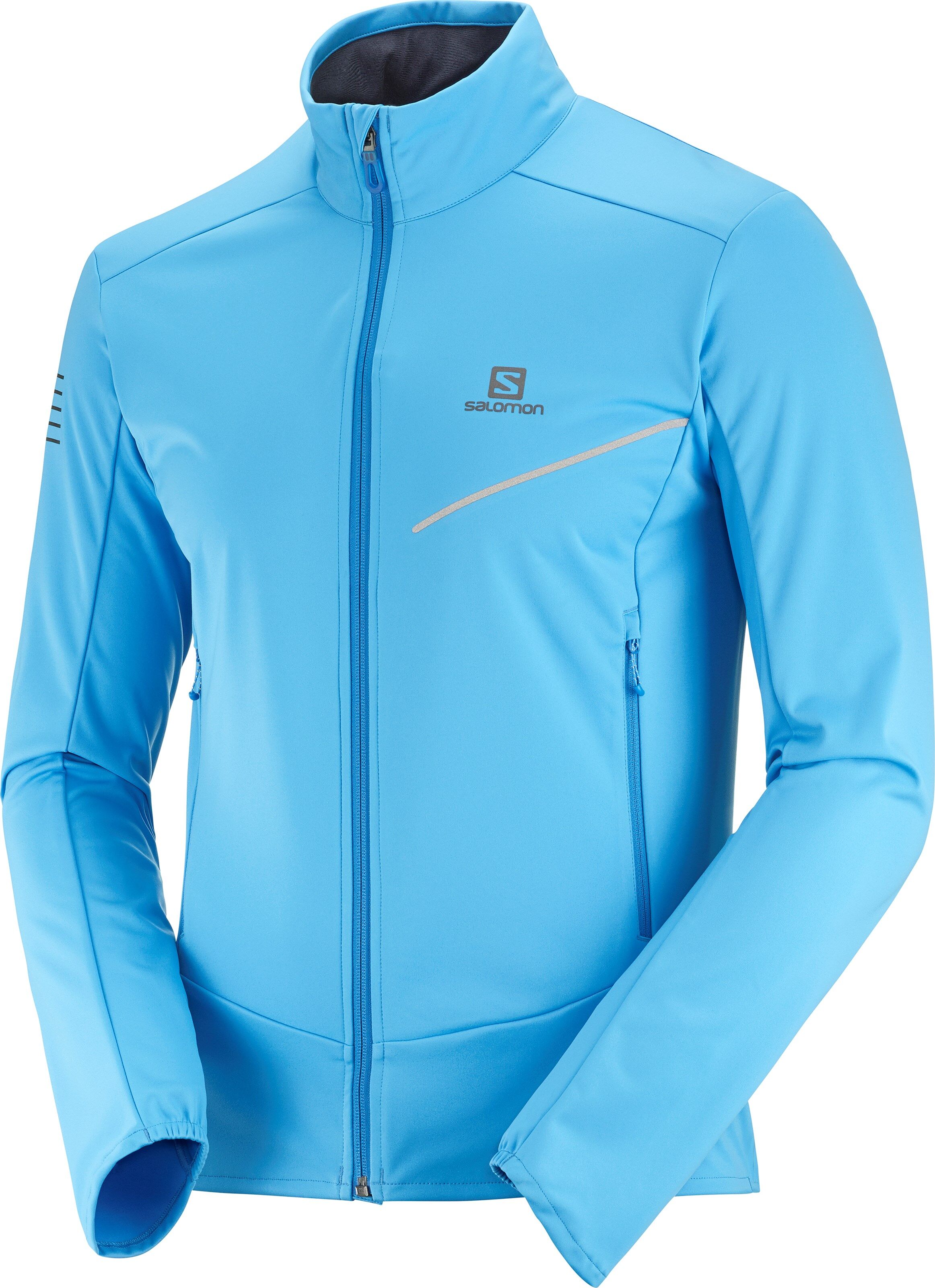 Salomon RS Softshell Jkt treningsjakke herre Blithe/Indigo Bunting LC1371400 L 2020