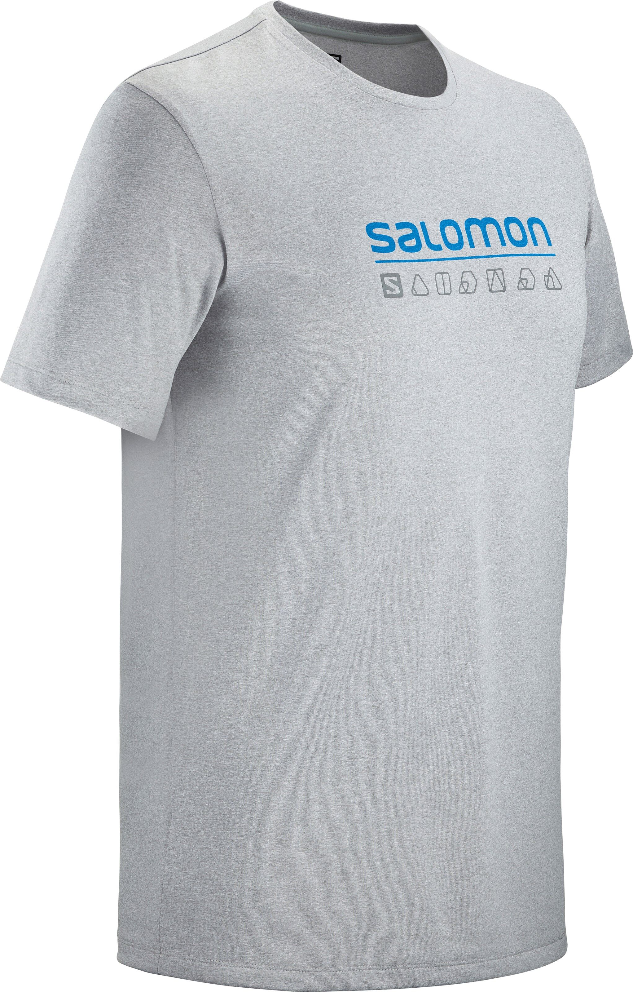 Salomon Agile Graphic Tee treningstrøye herre Alloy/Wht/Heather (LC1375900) S 2020