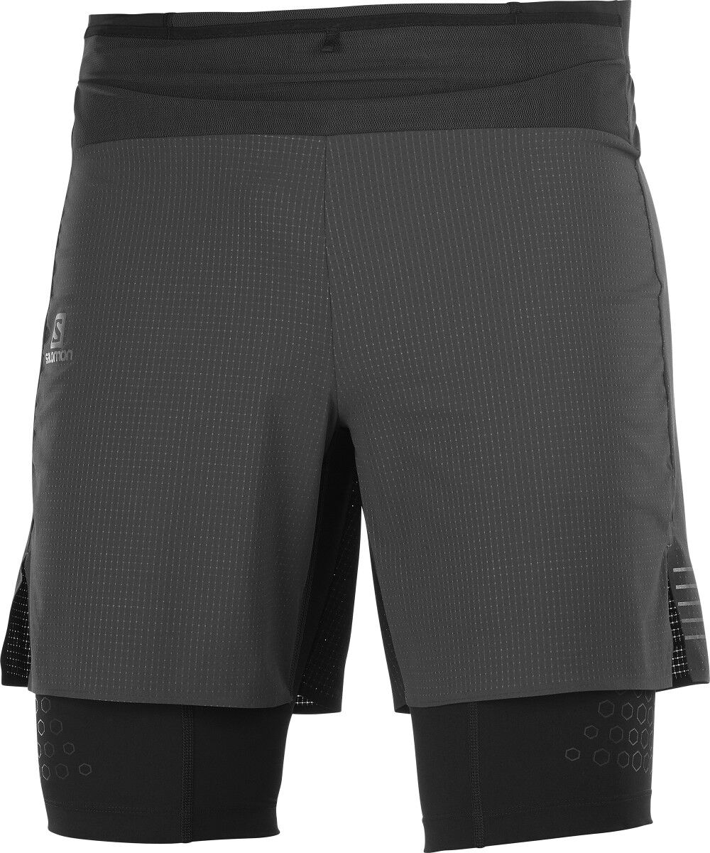 Salomon Exo Motion Twin Skin Short løpeshorts herre Black (LC1508300) S 2021