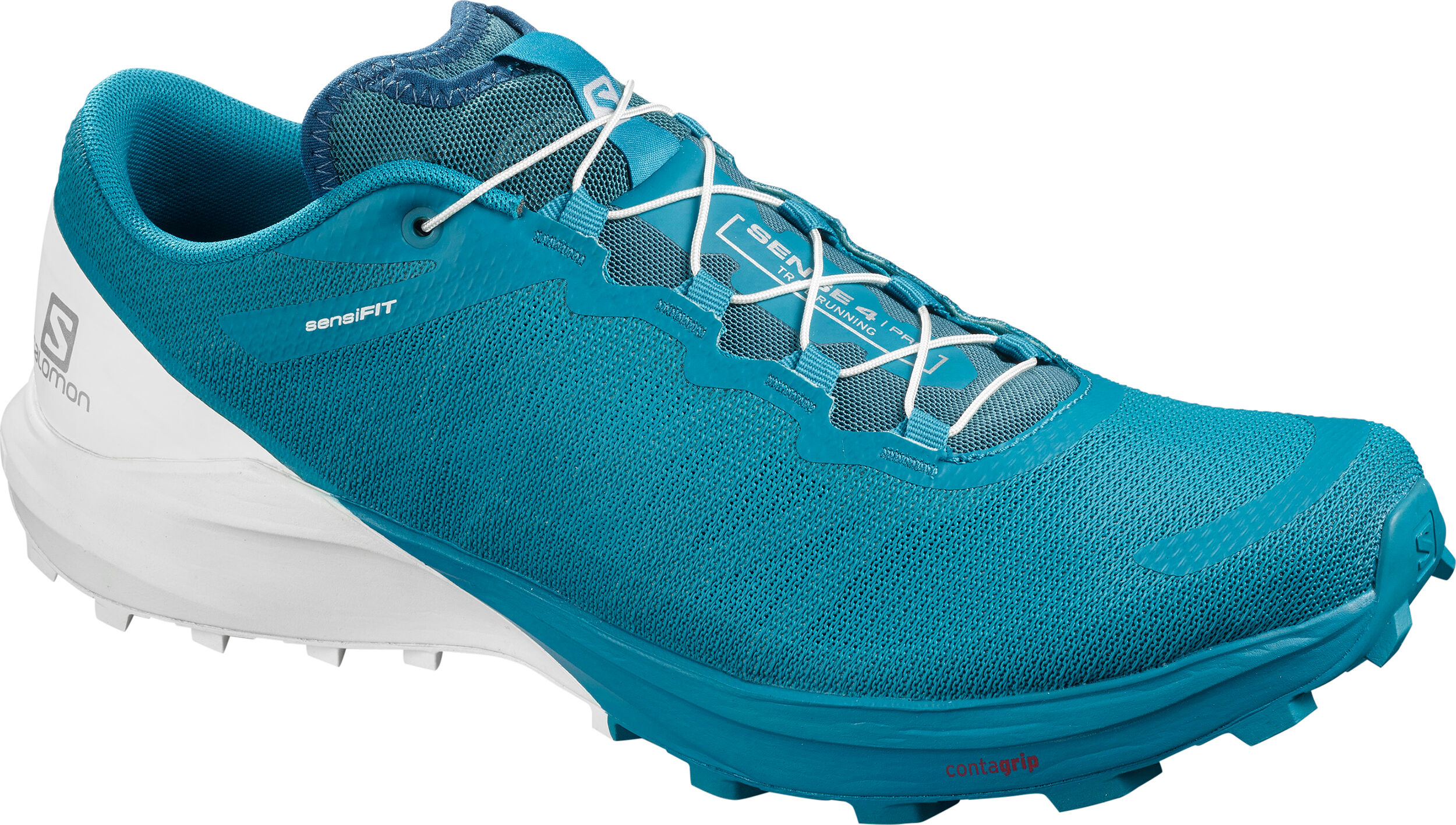 Salomon Sense 4 Pro løpesko herre Fjord Blue/Wht/Icy Morn - L41043000 46 2/3 2020