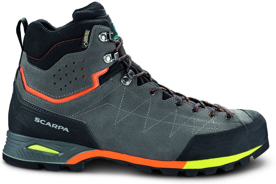 Scarpa Zodiac Plus GTX fjellsko, herre Shark/orange 42,5 2018