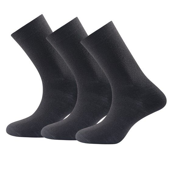 Devold Daily medium sock 3pk herre BLACK 36-40 2018