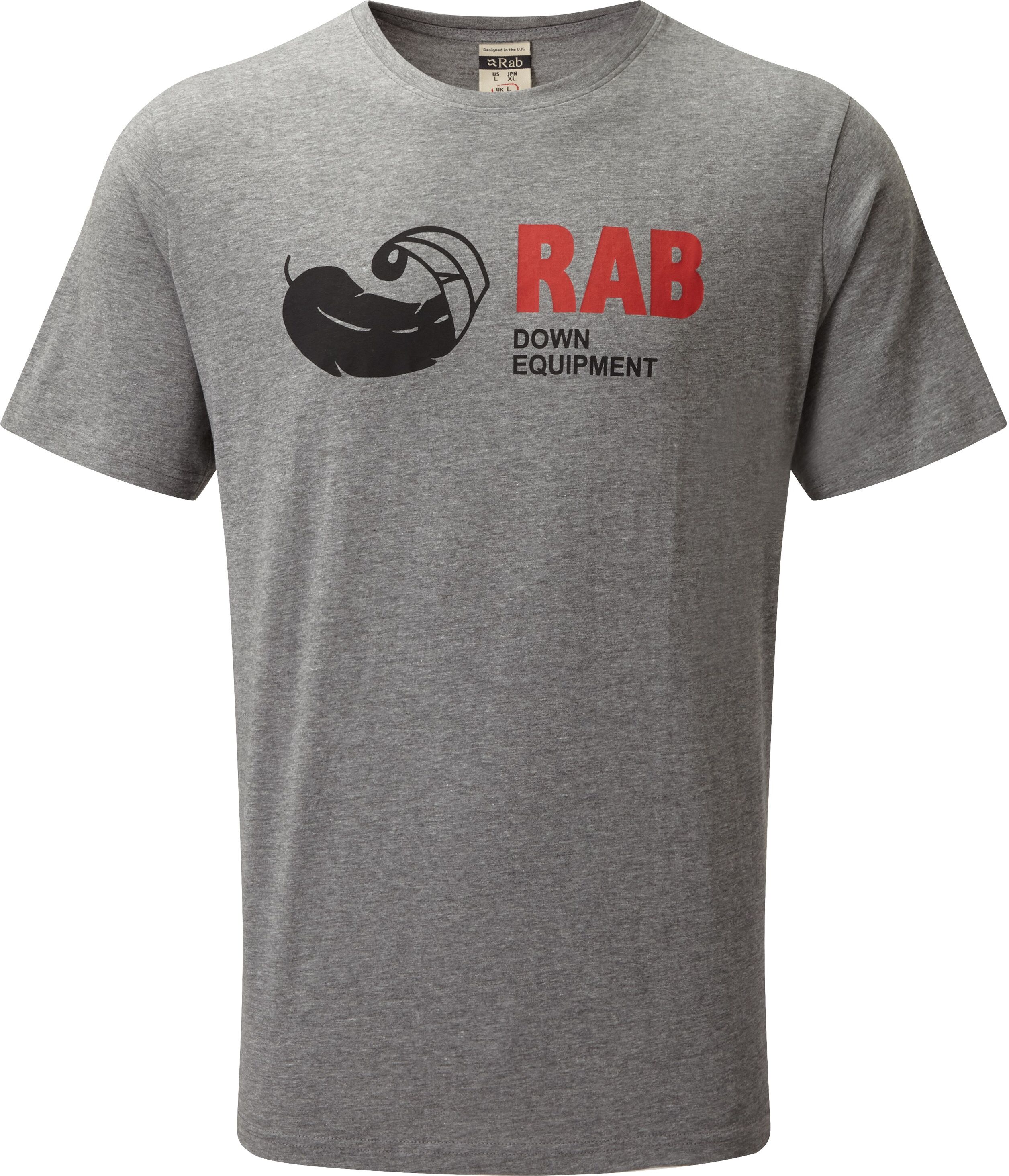 Rab Stance Vintage SS Tee, t-skjorte herre Grey Marl QCB-13-GM XL 2019