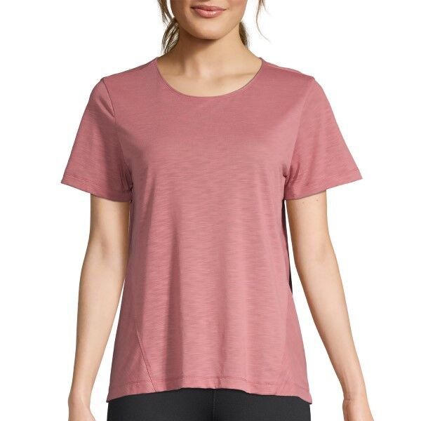 Casall Crossways Textured Tee - Ancientpink