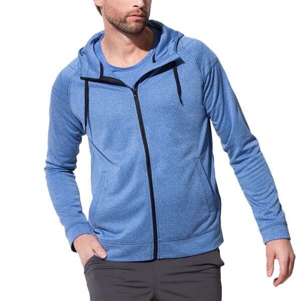 Stedman Performance Men Hooded Jacket - Blue