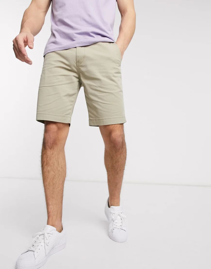 Levis Levi's tapered fit chino shorts in true chino beige lightweight twill-Neutral  Neutral