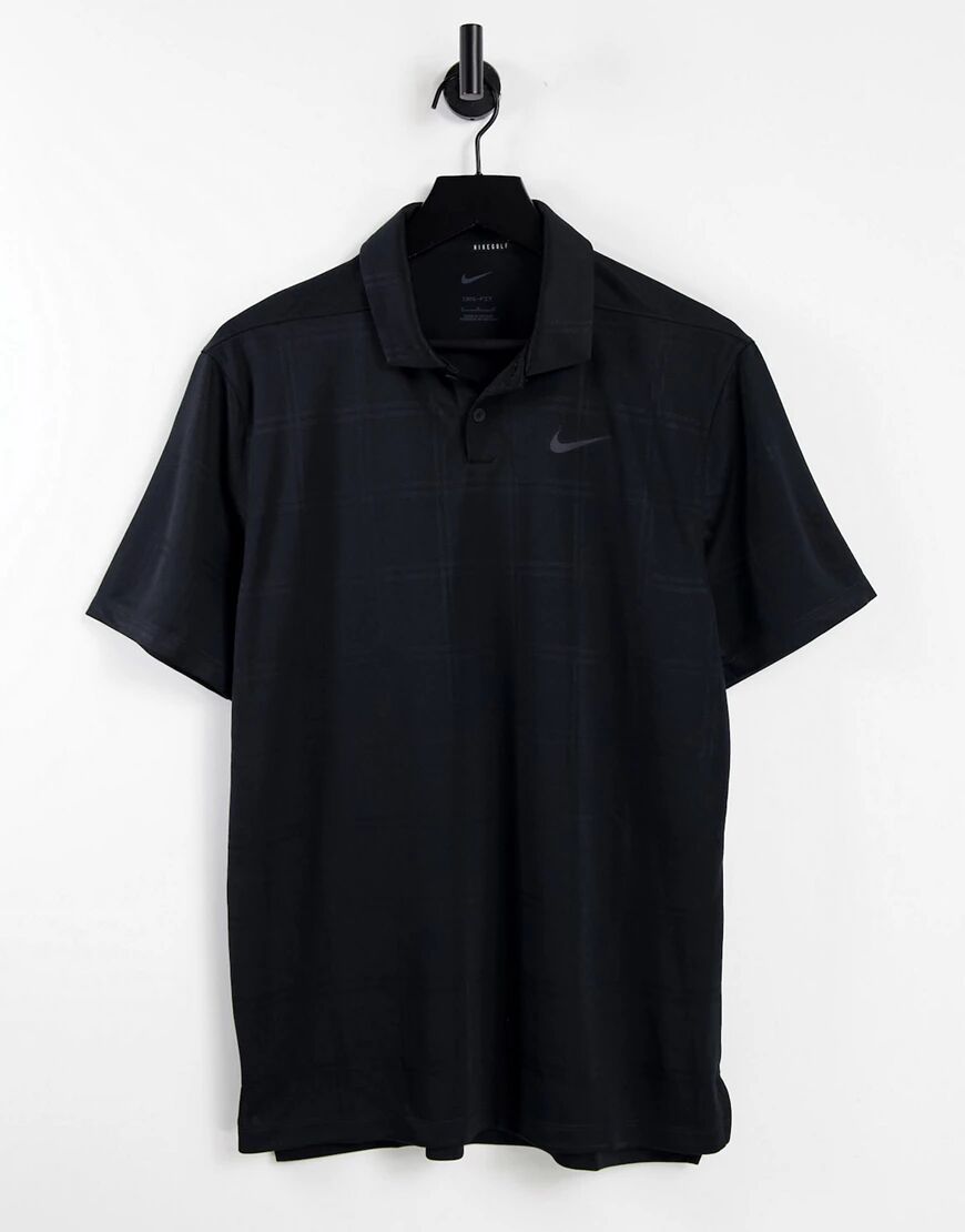 Nike Golf Vapour texture polo shirt in black  Black