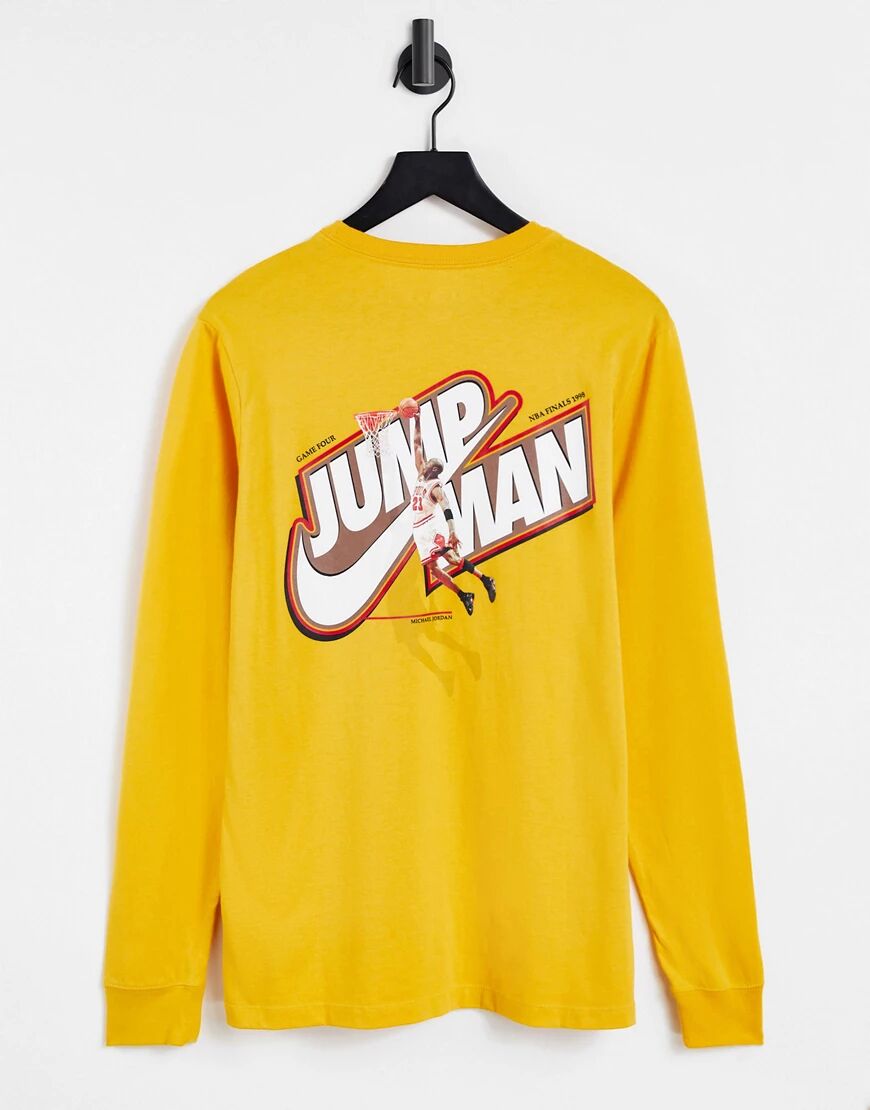 Jordan Nike Jordan Jumpman long sleeve t-shirt in yellow  Yellow