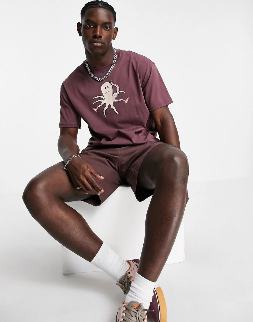 Nike SB Skate Scott t-shirt in wine-Red  Red