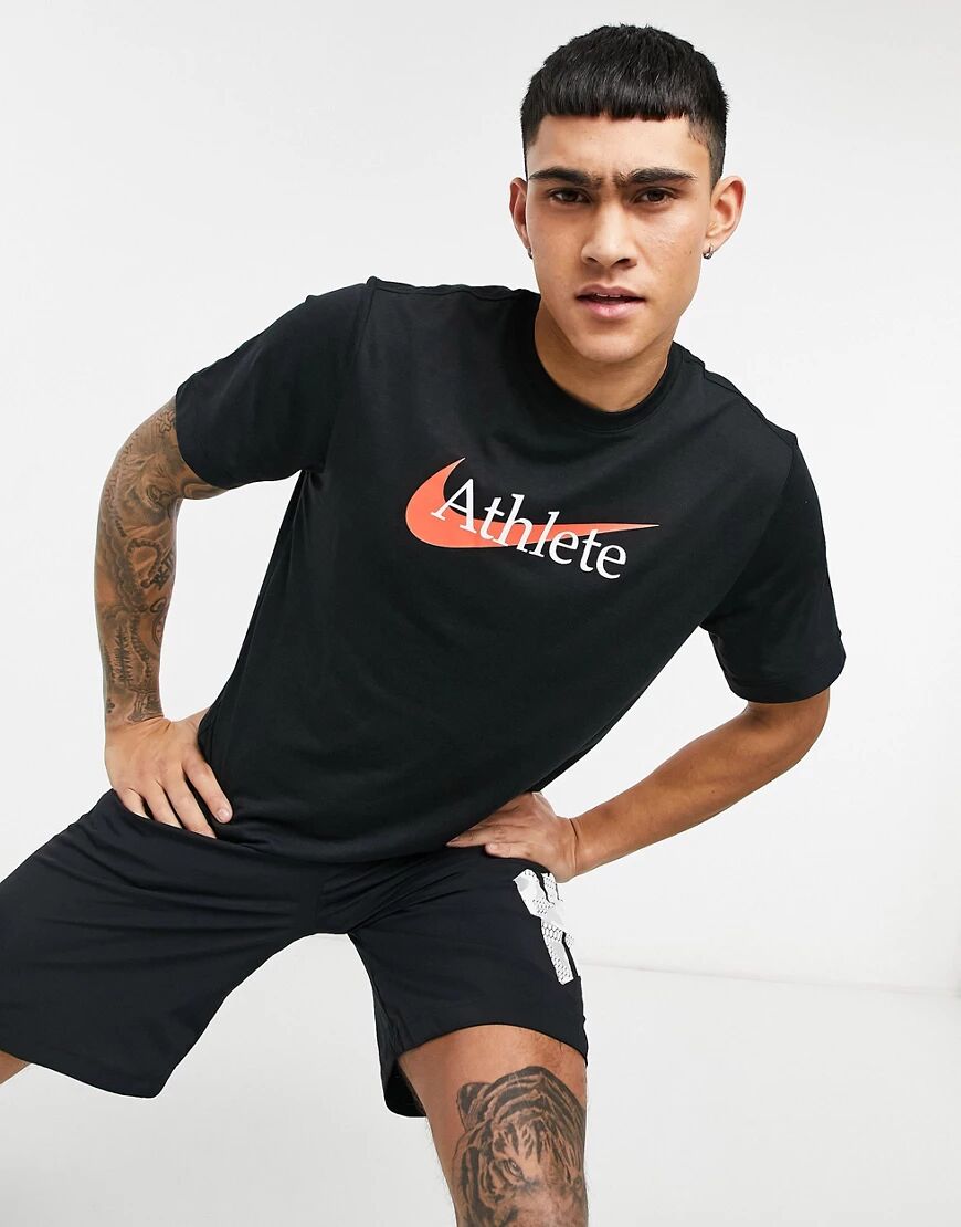 Nike Training Athlete t-shirt in black  Black