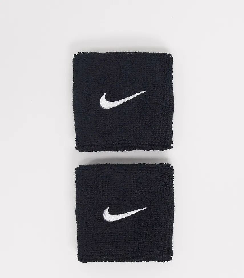 Nike Training Swoosh Wristbands In Black  Black