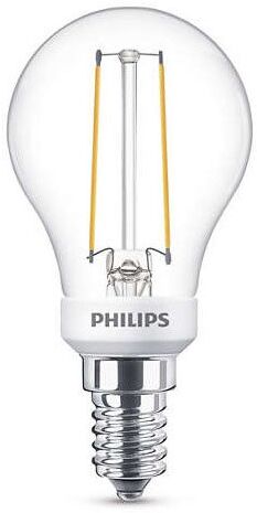 E14 Philips Filament E14 LED-lyspærer 2,7W (25W) (Lustre, Klart, Kan dimmes)