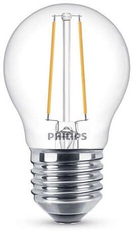 E27 Philips Filament E27 LED-lyspærer 2,7W (25W) (Lustre, Klart, Kan dimmes)