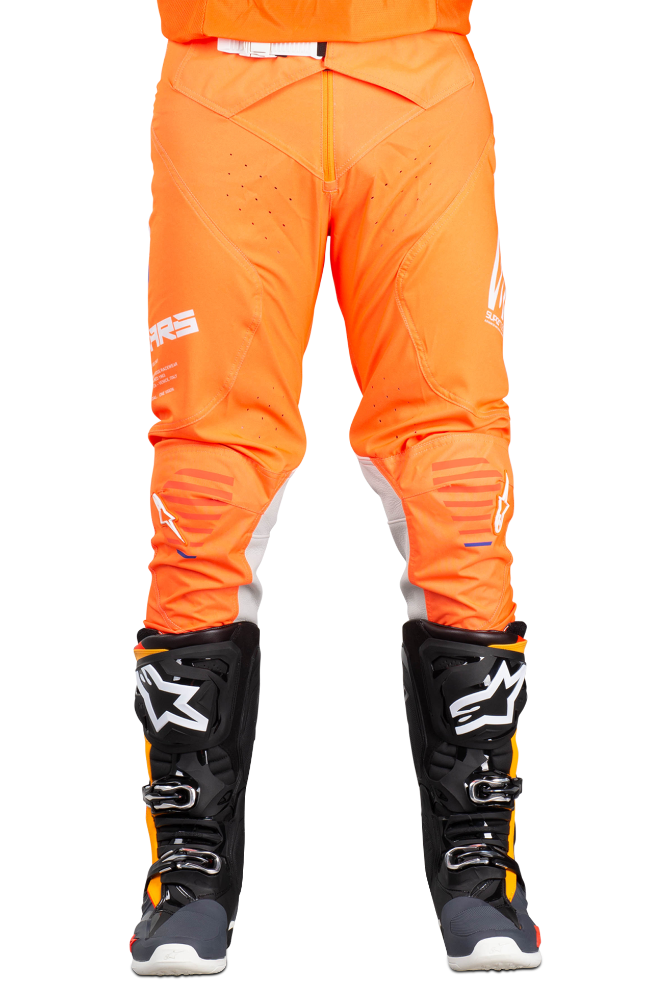 Alpinestars Crossbukser Alpinestars Supertech Fluo Oransje-Hvit-Blå