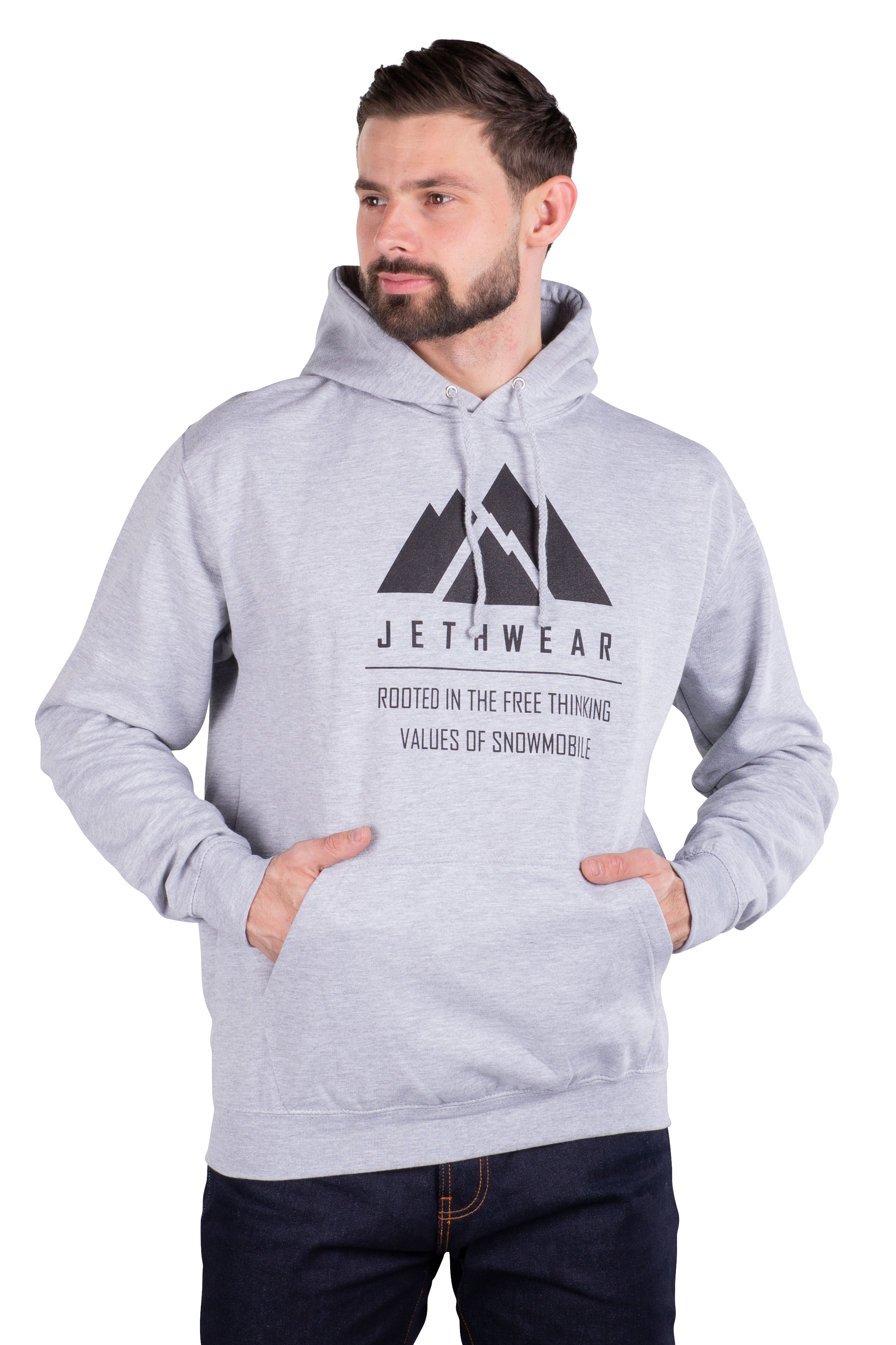 JETHWEAR Hoodie Jethwear Mountain Grå