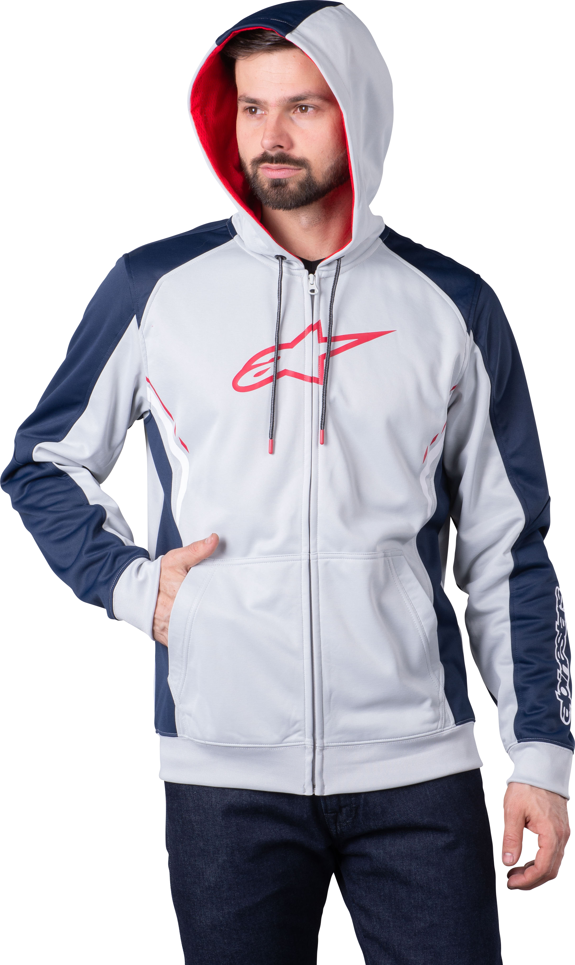 Alpinestars Hoodie Alpinestars Strike Grå-Marineblå