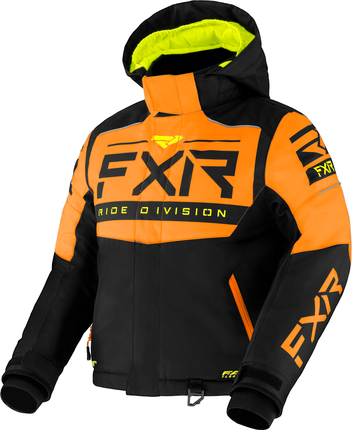 FXR Jakke FXR Helium Barn Svart-Oransje-HiVis