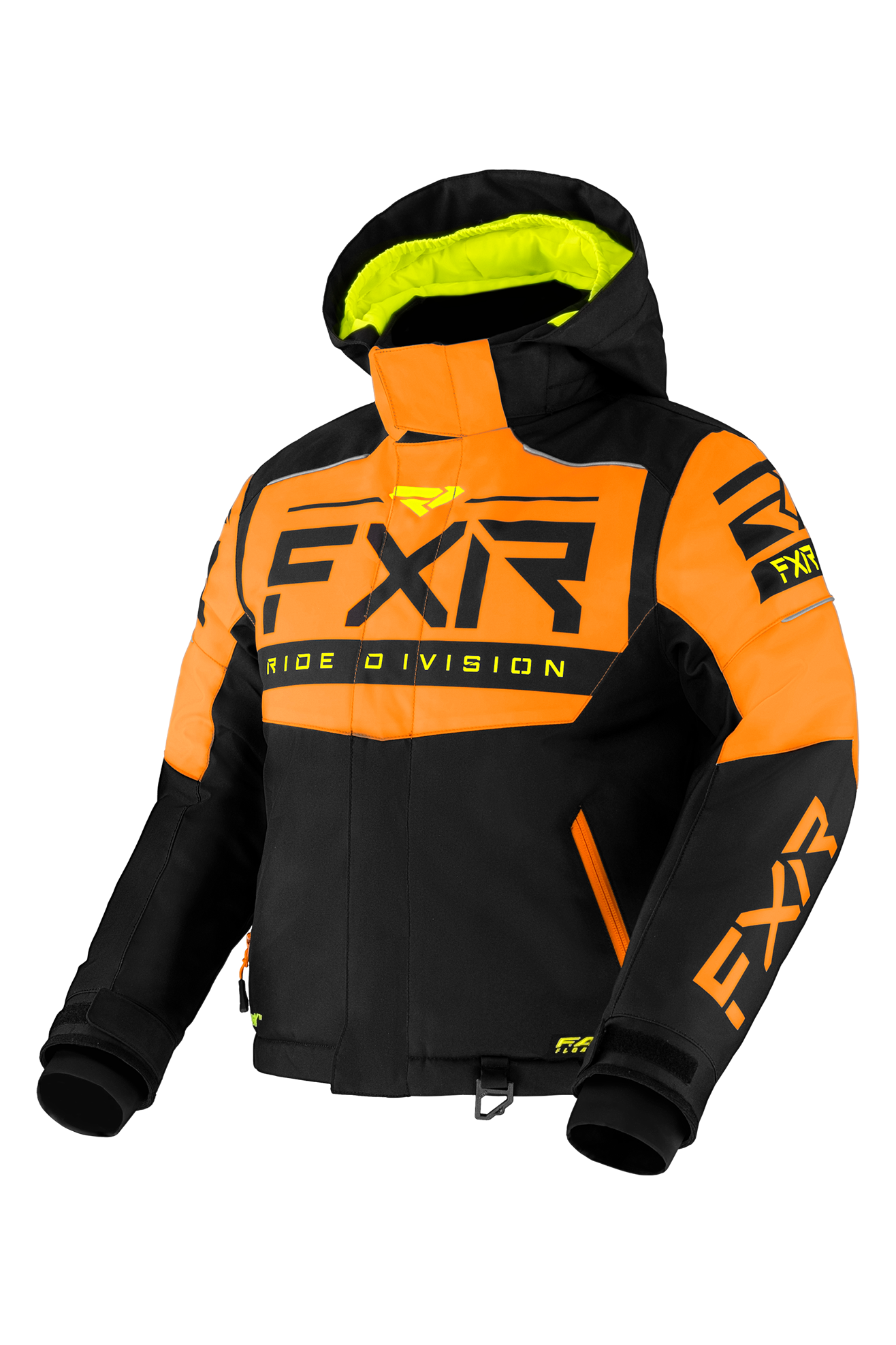 FXR Jakke FXR Helium Barn Svart-Oransje-HiVis