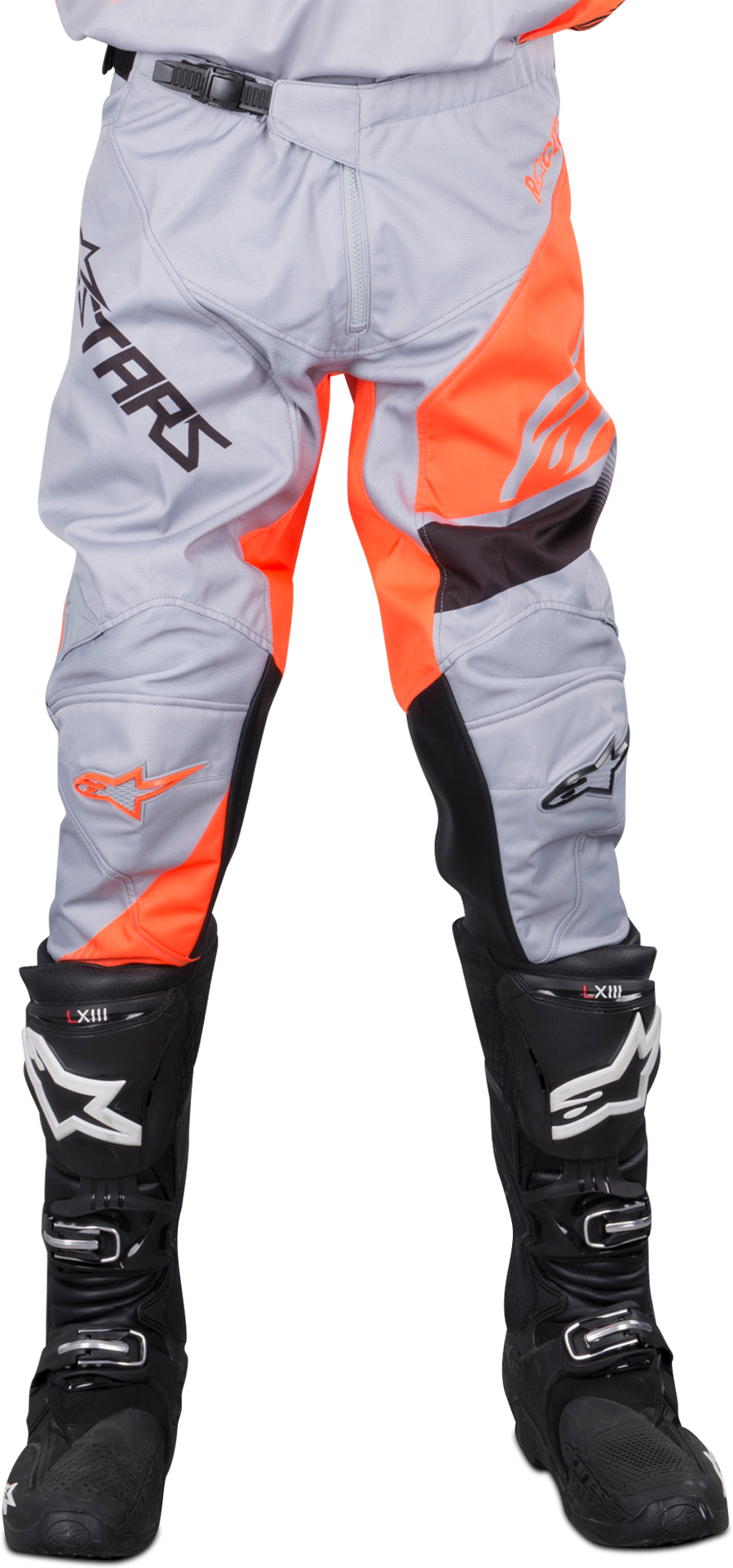 Alpinestars Crossbukser Alpinestars Racer Supermatic Grå-Svart-Oransj Fluo