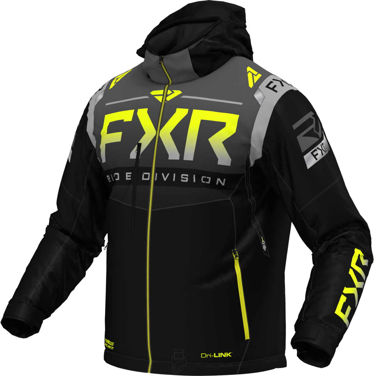 FXR Jakke FXR Helium X HiVis-Grå-Svart