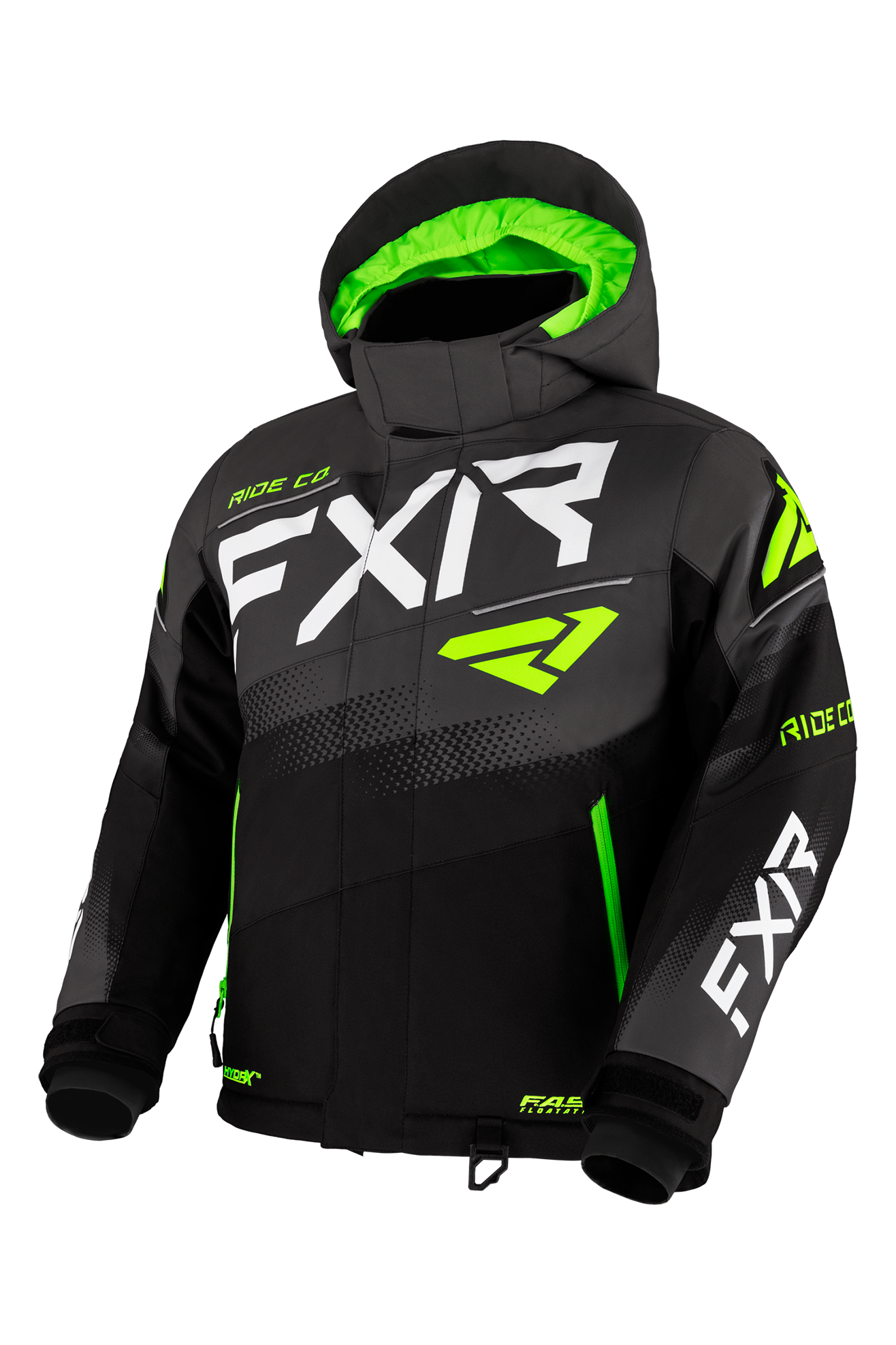 FXR Jakke FXR Boost Barn Svart-Char-Limegrønn