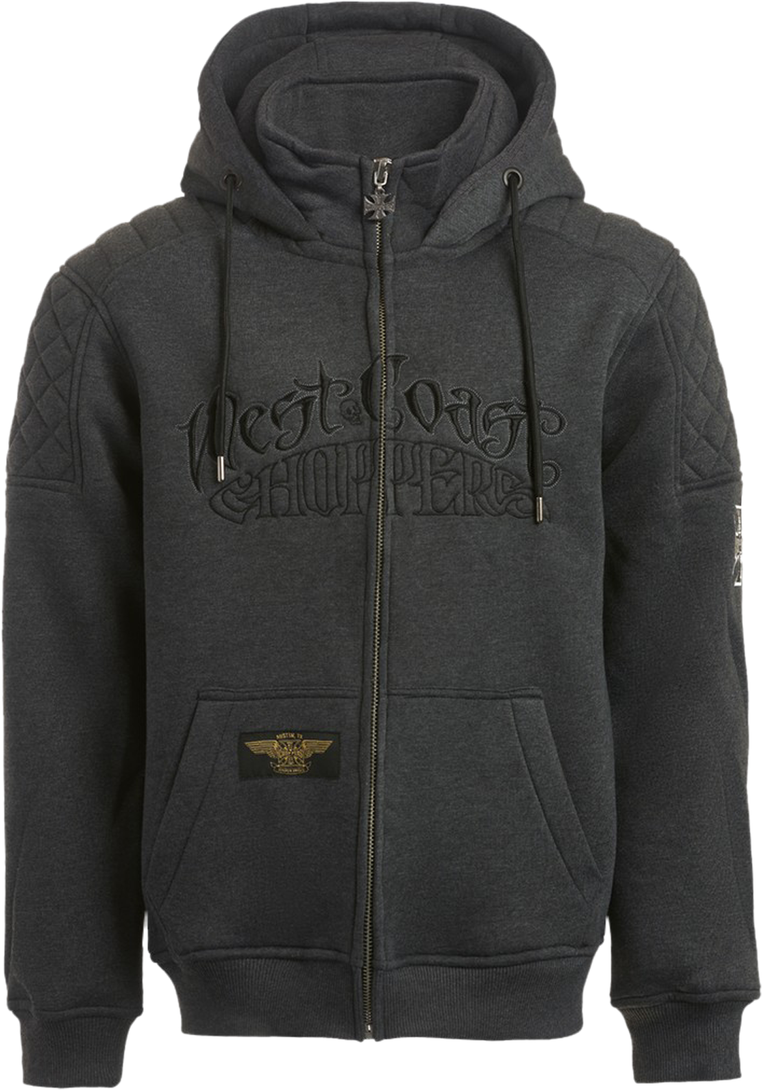 West Coast Choppers Hoodie West Coast Choppers Choppers Por Vida Zip Hoody Grå