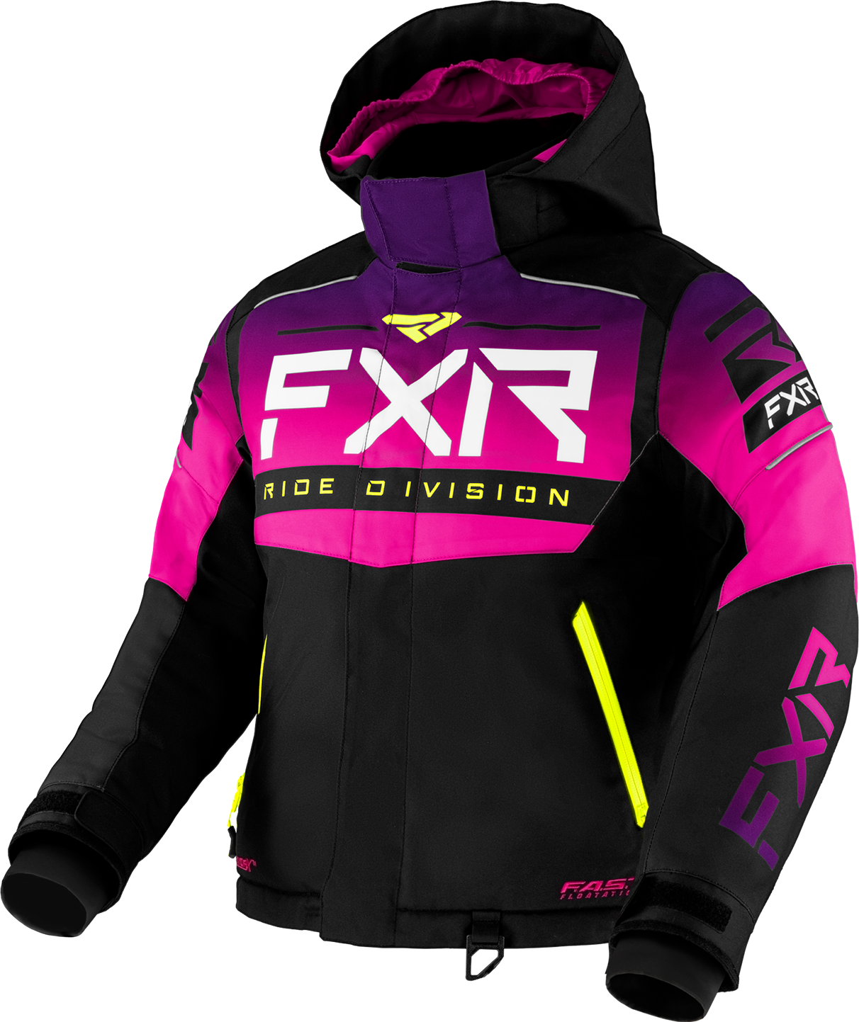 FXR Jakke FXR Helium Barn Svart-Fuksia Fade