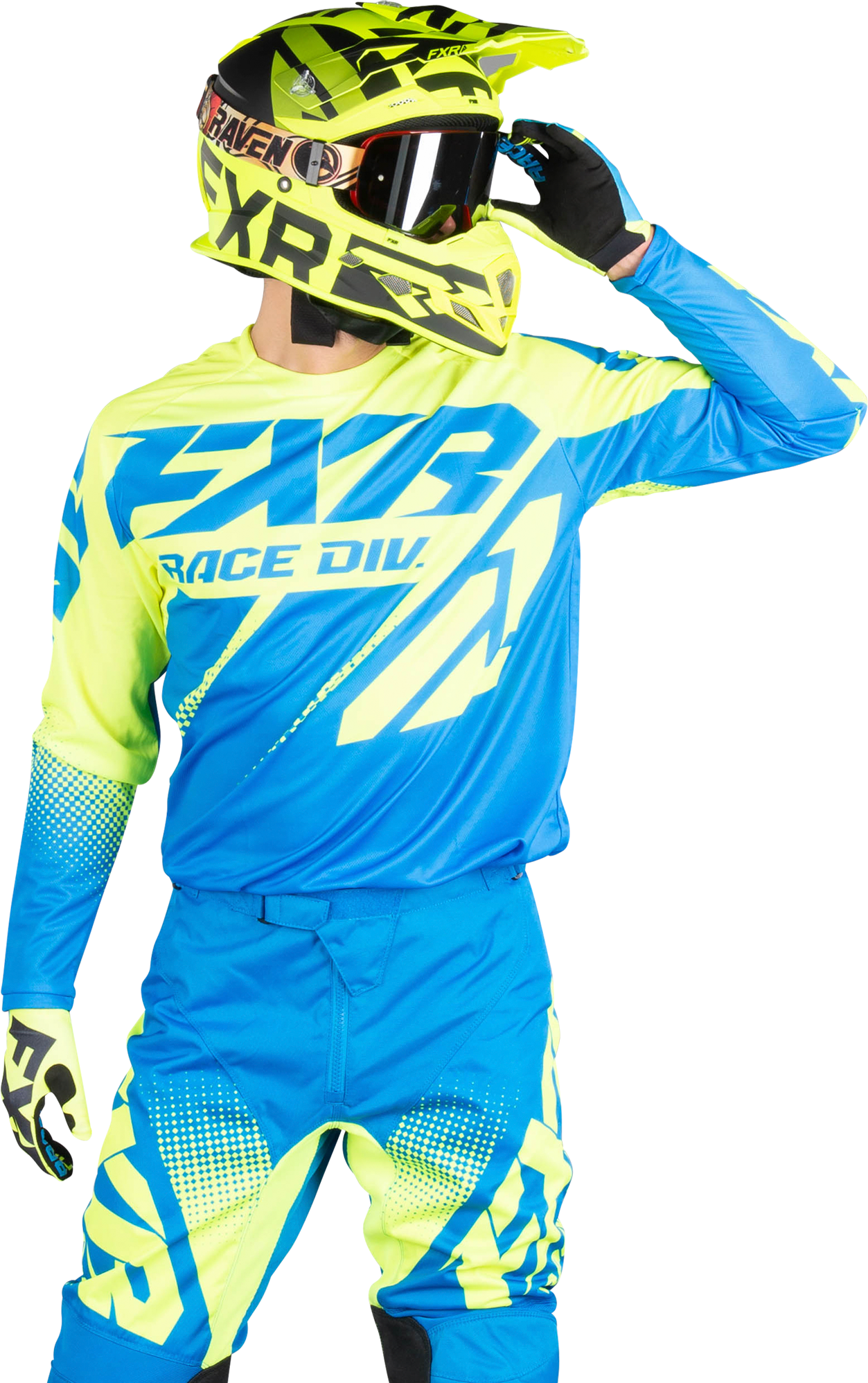 FXR Crosstrøye FXR Clutch Blå-HiVis