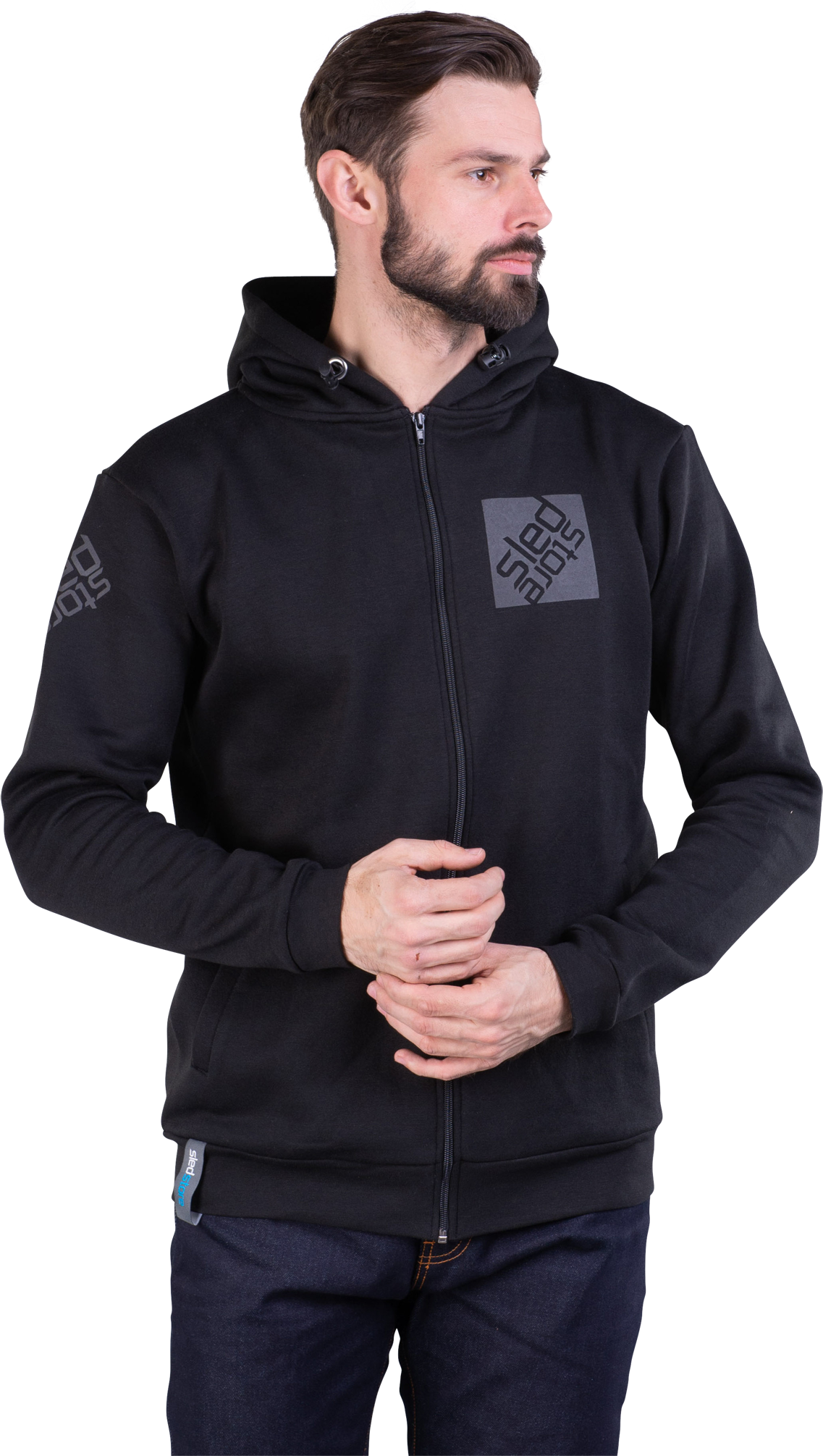 SLEDSTORE Hoodie Sledstore Boxed Glidelås Svart