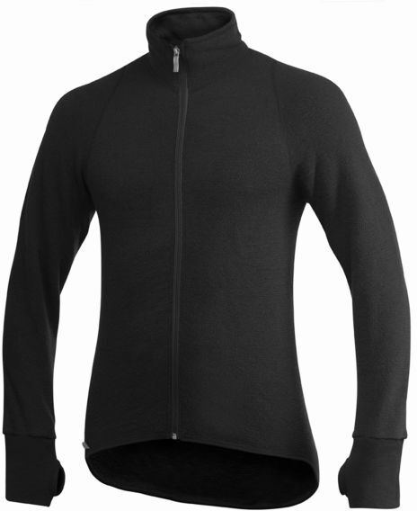 Woolpower Full zip jacket 400 Genser svart M