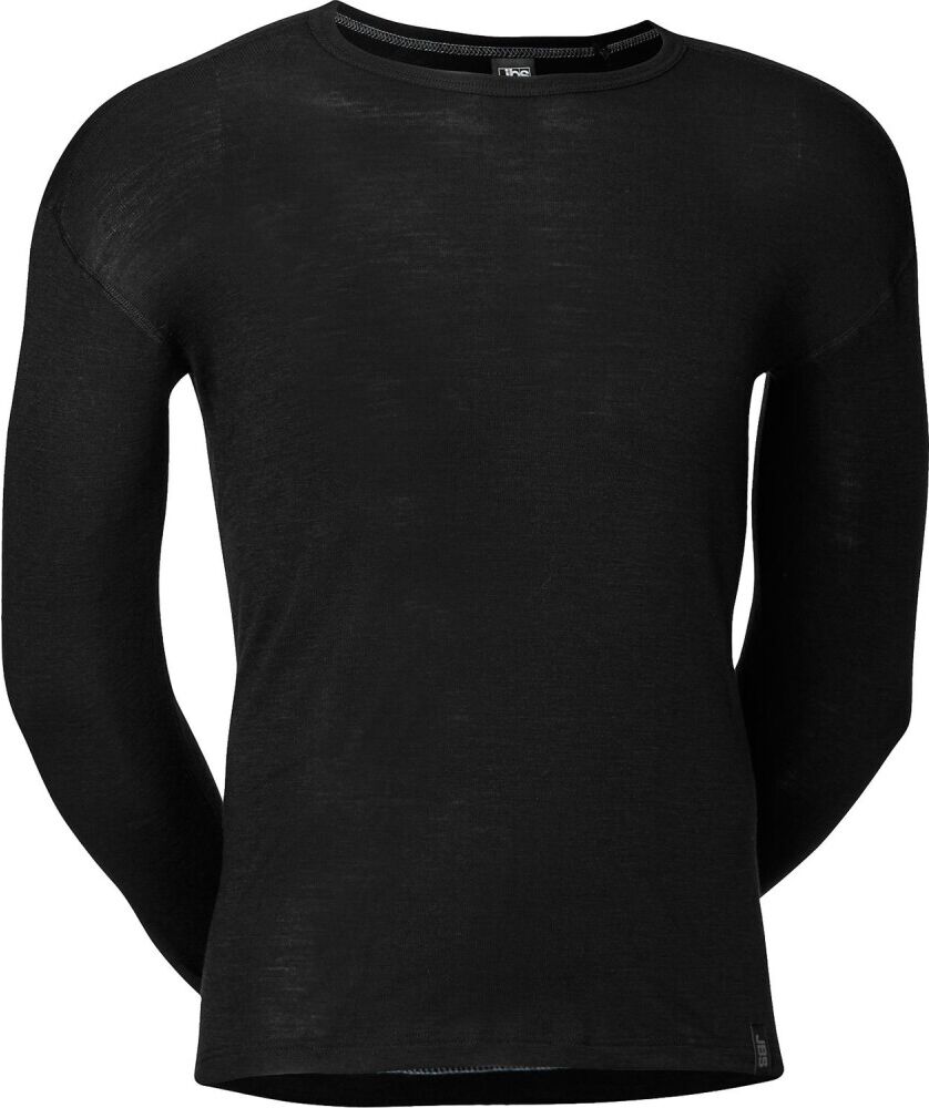 JBS t-shirt long sleeve wool Sort Male