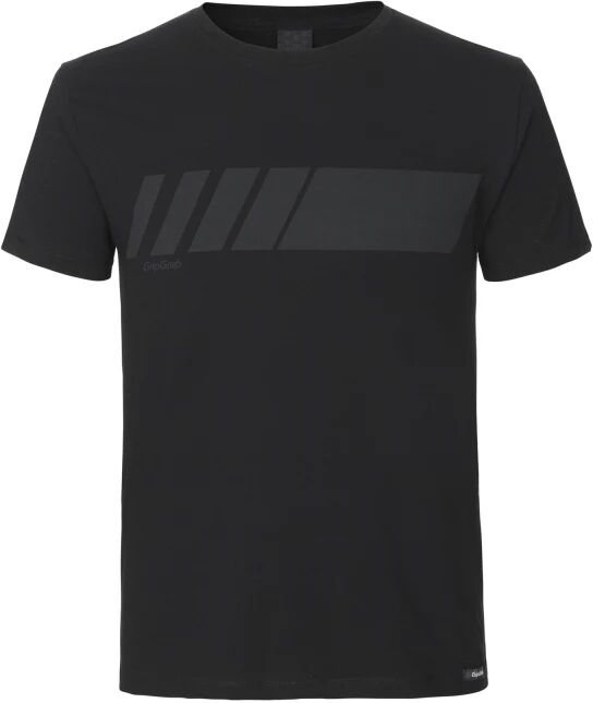 GripGrab Racing Stripe Short Sleeve T-Shirt Sort