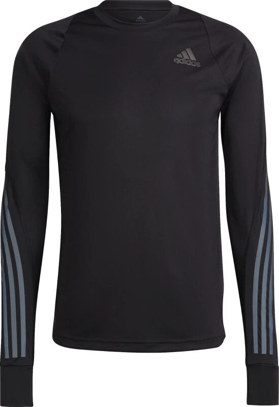 Adidas Men's Run Icon Full Reflective 3-Stripes LS Tee Sort