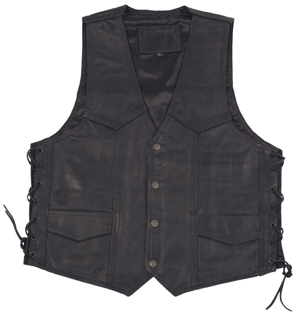 Modeka 1653 Skinn Vest 5XL Svart