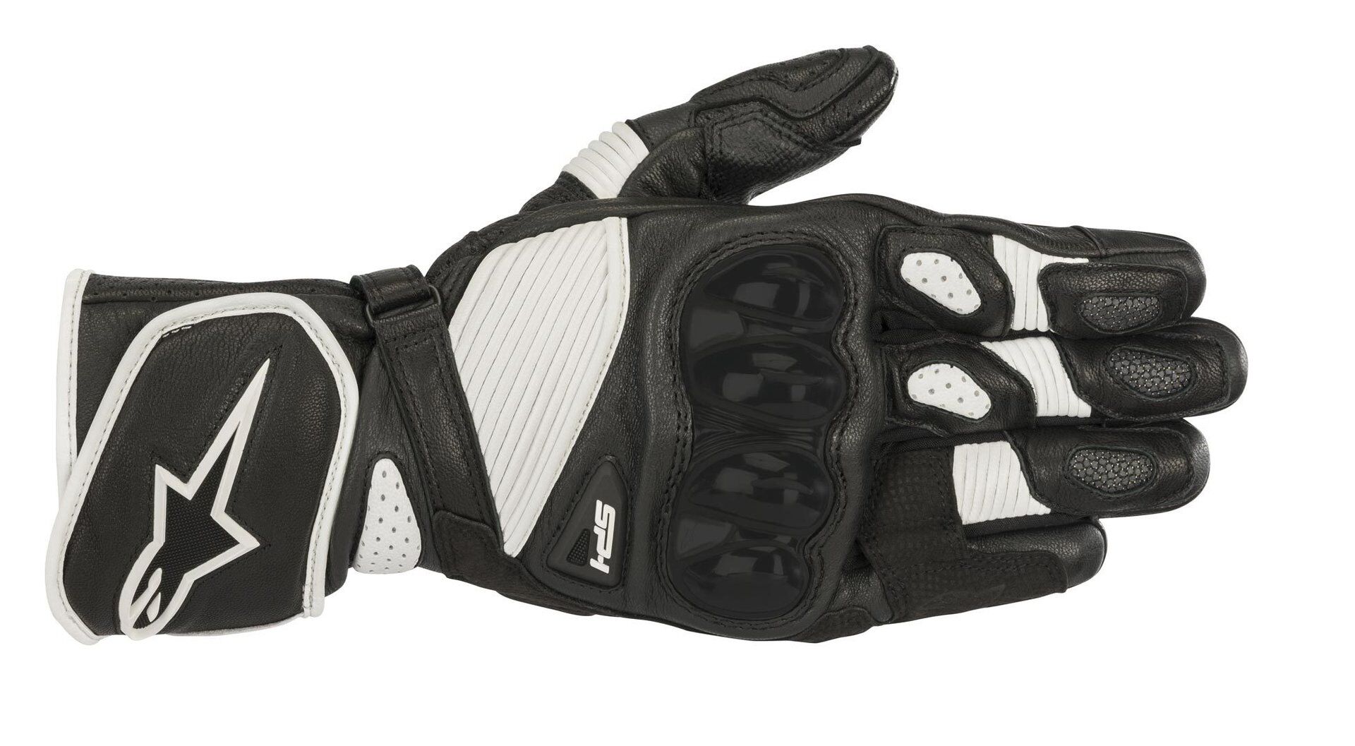 Alpinestars SP-1 v2 Motorsykkel skinnhansker XL Svart Hvit