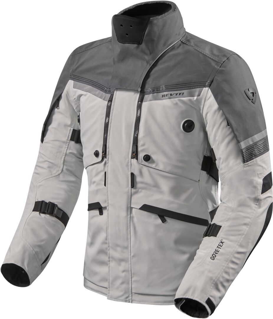 Revit Poseidon 2 Gore-Tex Motorcycle Textile Jacket Motorsykkel tekstil jakke M Svart Grå Sølv