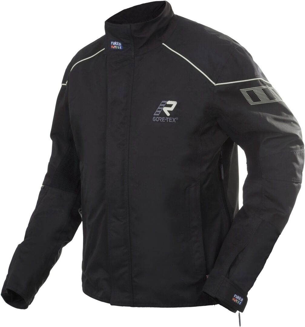 Rukka StretchDry Gore-Tex Motorcycle Textile Jacket Motorsykkel tekstil jakke 52 Svart Hvit