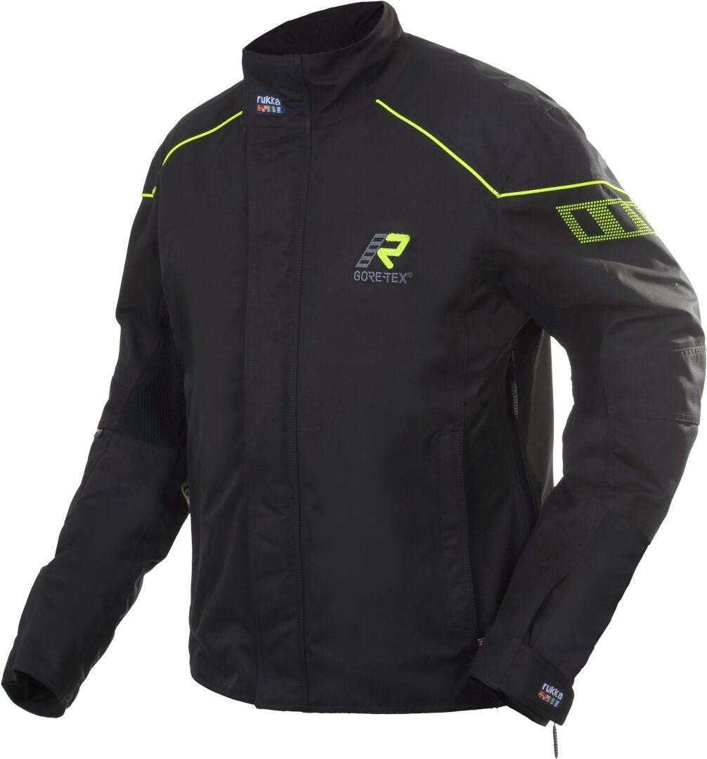 Rukka StretchDry Gore-Tex Motorcycle Textile Jacket Motorsykkel tekstil jakke 50 Svart Gul