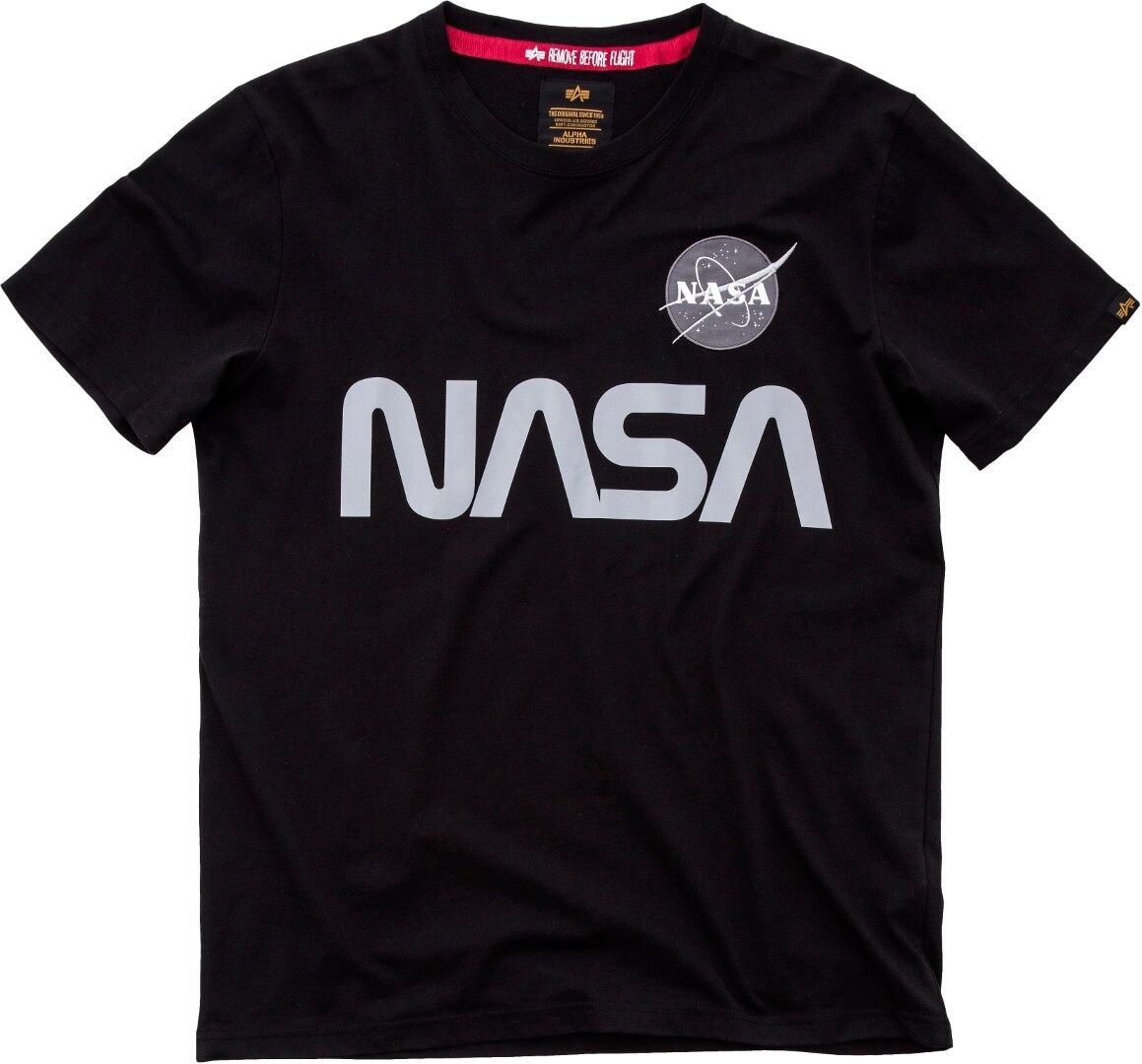 Alpha Industries NASA Reflective T-skjorte 3XL Svart