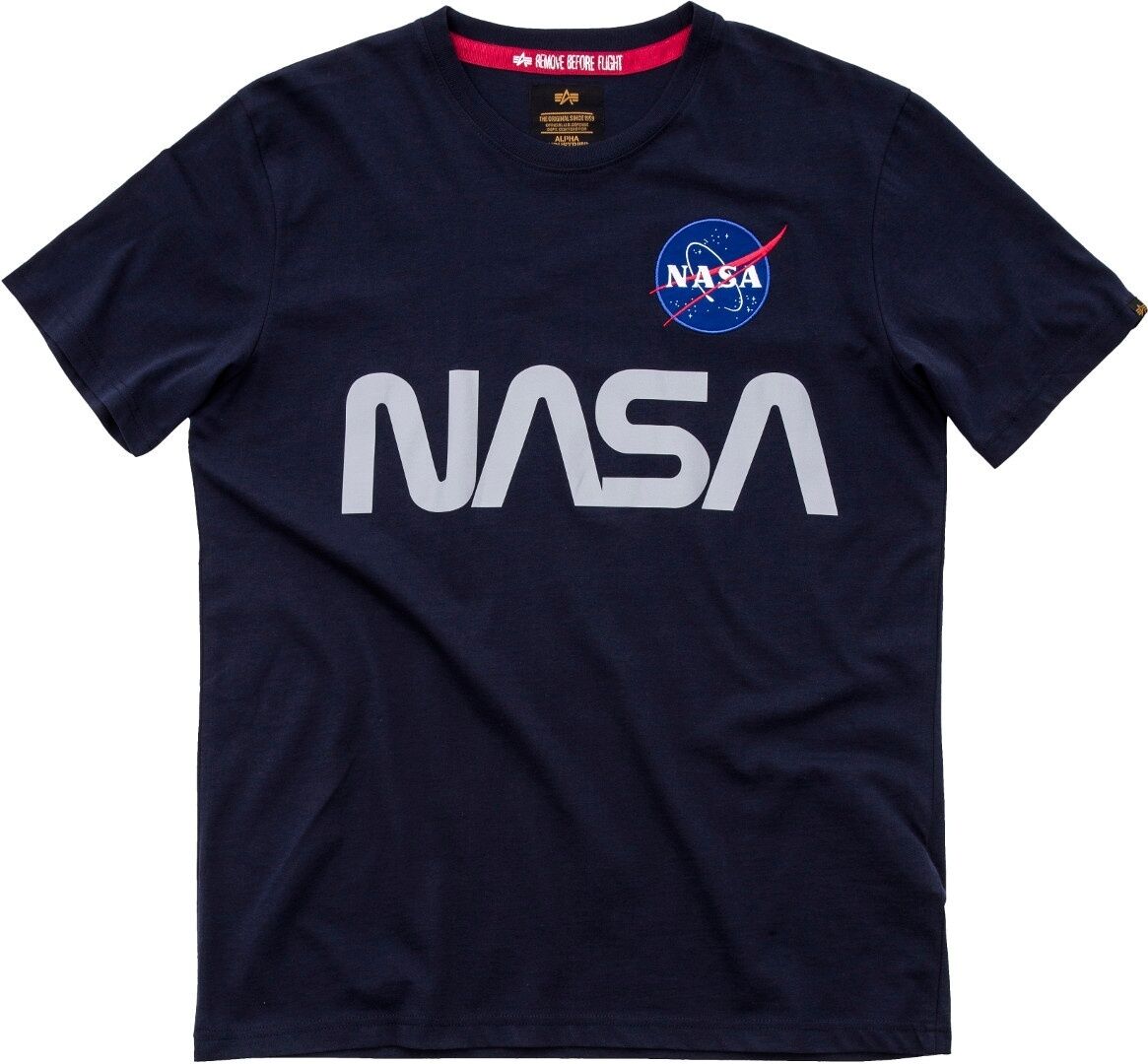 Alpha Industries NASA Reflective T-skjorte L Blå