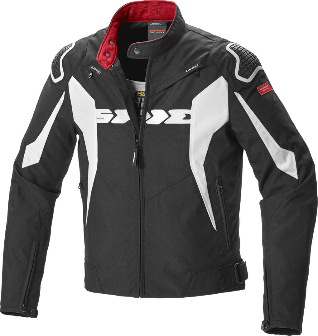 Spidi Sport Warrior Tex Motorsykkel tekstil jakke M Svart Hvit