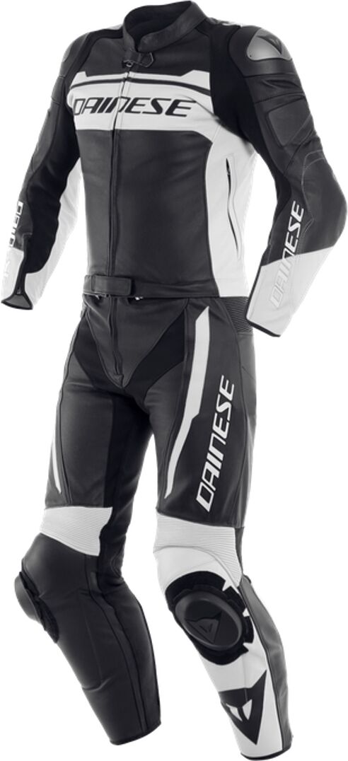 Dainese Mistel To stykke Motorsykkel skinn Dress 44 Svart Hvit