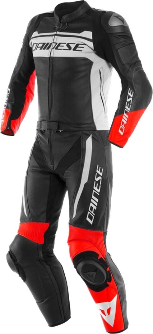 Dainese Mistel To stykke Motorsykkel skinn Dress 60 Svart Hvit Rød