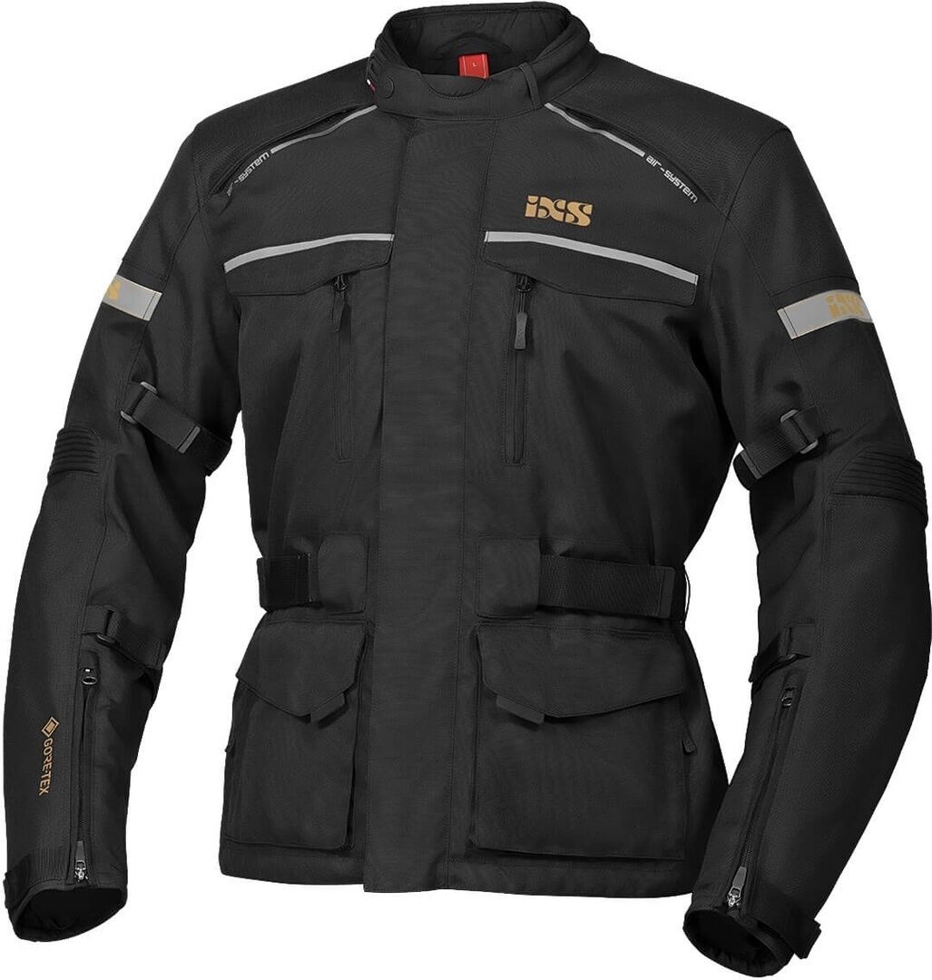 IXS Tour Classic Gore-Tex Motorcycle Textile Jacket Motorsykkel tekstil jakke 2XL Svart