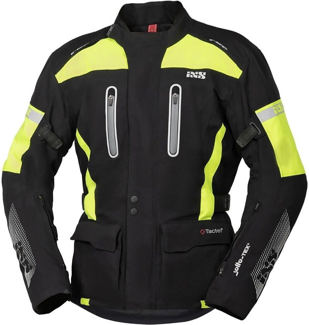 IXS Tour Pacora-ST Motorsykkel tekstil jakke S Svart Gul