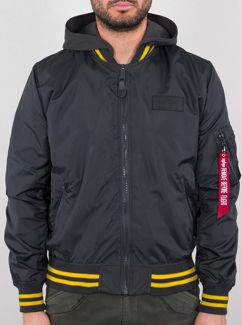 Alpha Industries MA-1 TT Hood Defense Jakke S Grå