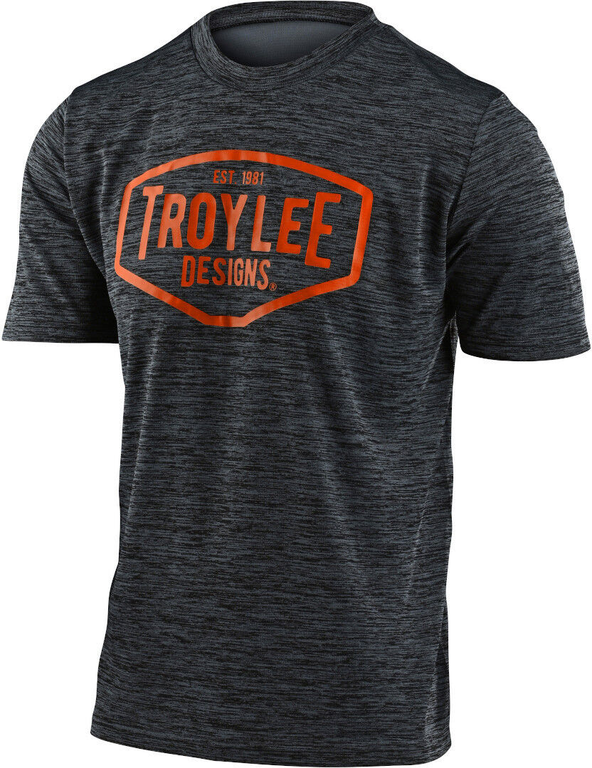 Troy Lee Designs Flowline Station Junior T-skjorte S Grå Oransje