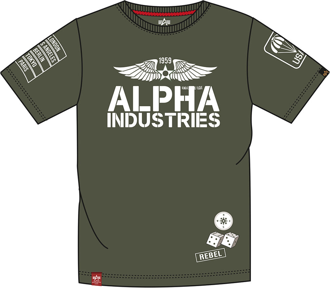 Alpha Industries Rebel T-shirt S Grønn