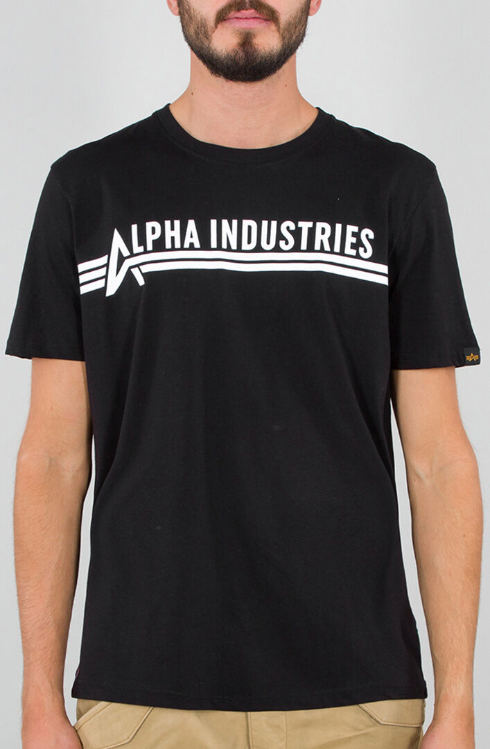 Alpha Industries T-shirt S Svart Hvit