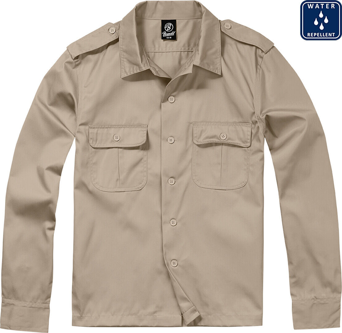 Brandit US langermet skjorte 5XL Beige